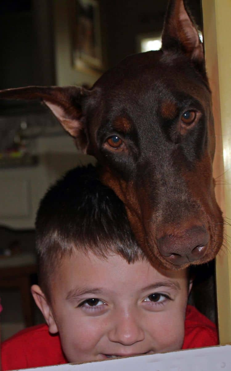 Sable with her human buddy